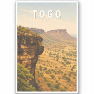 Togo Illustration Travel Art Vintage
