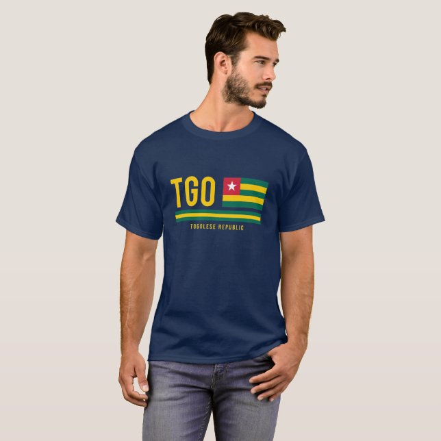 Togo ISO Code Alpha 3 Design T-Shirt (Front Full)
