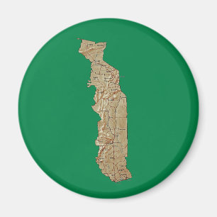 Togo Map Magnet