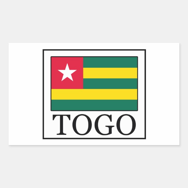 Togo Rectangular Sticker (Front)