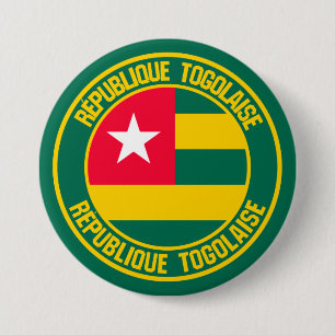 Togo Round Emblem 7.5 Cm Round Badge