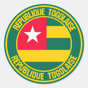 Togo Round Emblem Classic Round Sticker