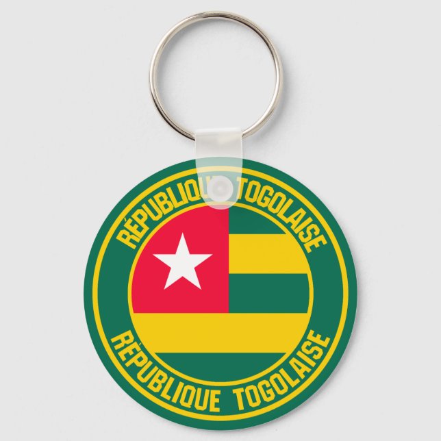 Togo Round Emblem Key Ring (Front)
