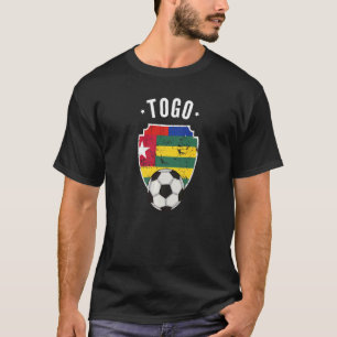 Togo Soccer Togo Flag Football Togolese Pride Root T-Shirt