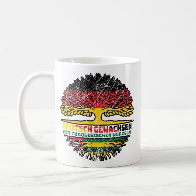 Togo Togoisch Deutsch Deutschland Baum Wurzel Coffee Mug (Left)