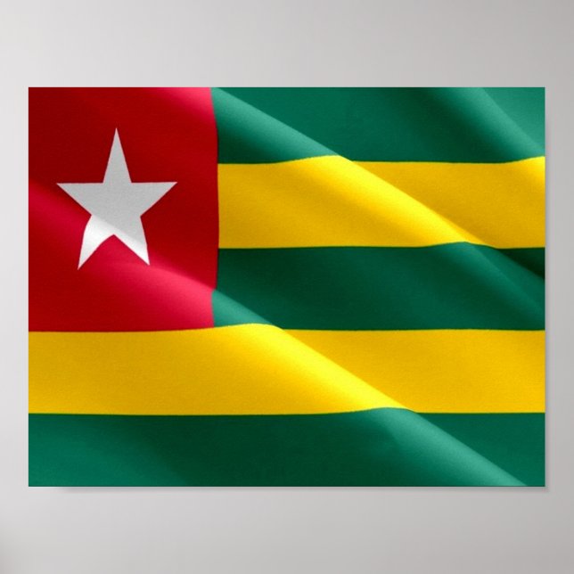 Togo - Waving Flag - Poster (Front)