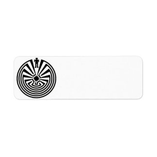 Tohono O'odham Man in the Maze Address Label Return Address Label