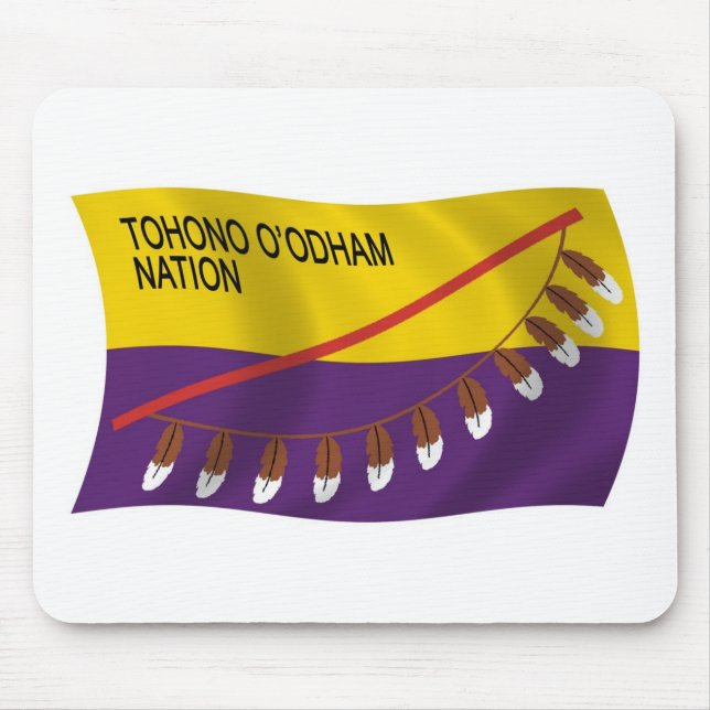 Tohono O'odham Nation Flag Mousepad (Front)