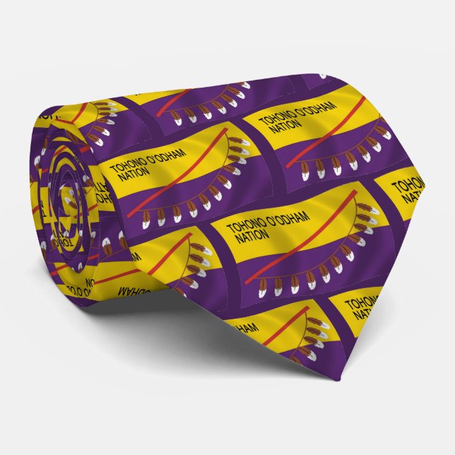 Tohono O'odham Nation Flag Tie (Rolled)