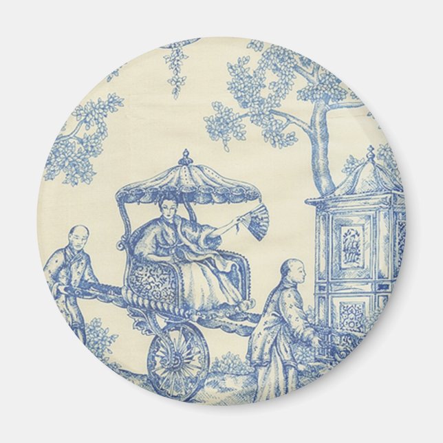 Toile - Blue & White Magnet (Front)
