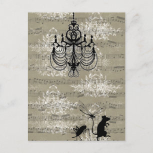 Toile Critters Postcard