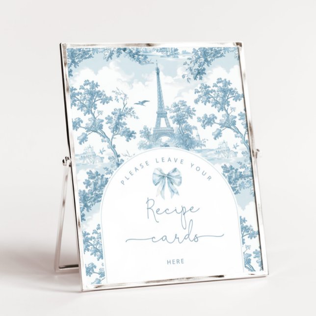 Toile de jour French leave your recipe card here Poster (Creator Uploaded)