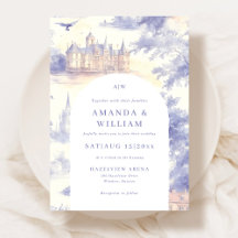 Toile de Jouy Art Wedding Invitation