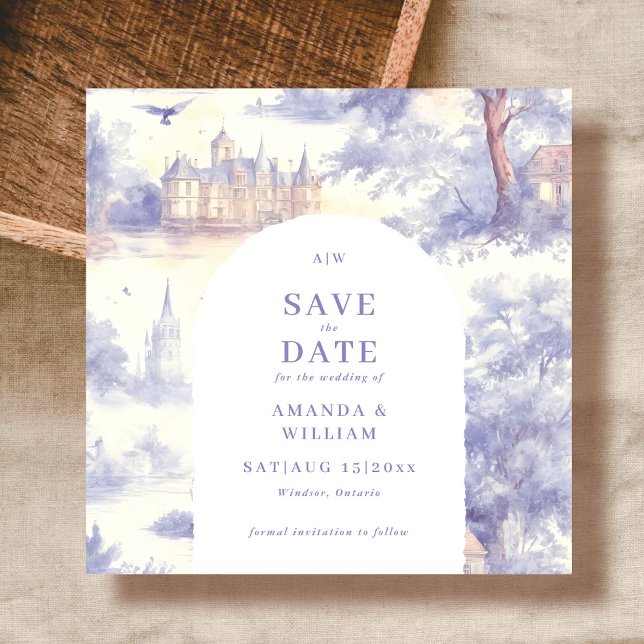 Toile de Jouy Art Wedding  Save The Date (Creator Uploaded)