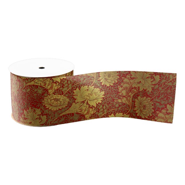 Toile de Jouy: classic and modern.  Grosgrain Ribbon (Spool)