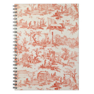 Toile de Jouy, illustrating the processes of manuf Notebook