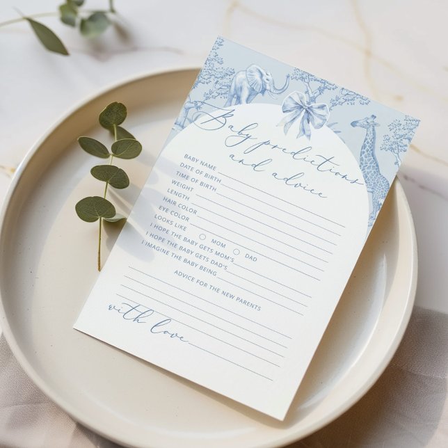 Toile de Jouy Jungle Predictions and advice card (Creator Uploaded)