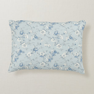 Toile De Jouy Peonies Decorative Cushion