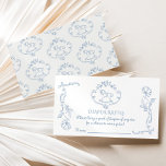 Toile de jouy Rocking horse vintage Diaper raffle Enclosure Card<br><div class="desc">Toile de jouy Rocking horse vintage Diaper raffle Enclosure Card 
Matching items are available.</div>