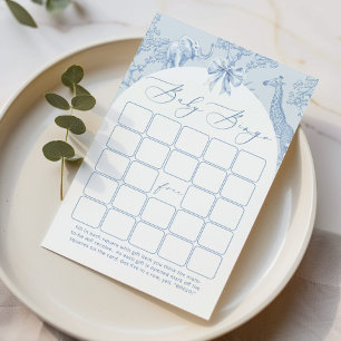 Toile de jouy Safari animals Baby bingo game