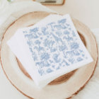 Toile de Jouy Safari animals blue Baby shower