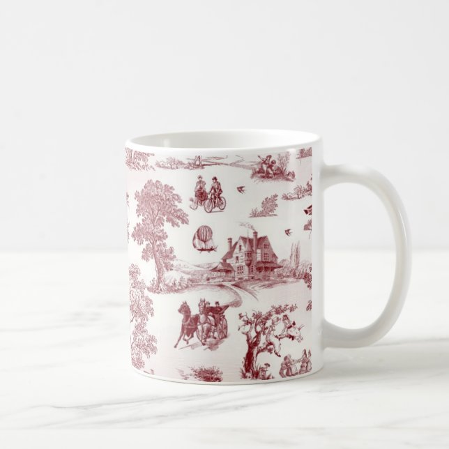 Toile De Jouy - Vintage Afternoon Coffee Mug (Right)