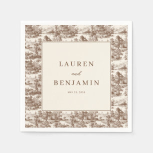 Toile de Romance Wedding Napkin