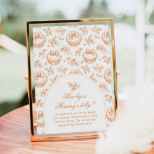 Toile Little Cutie How big is mommys belly Poster