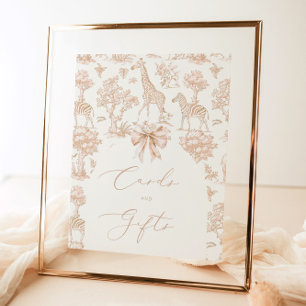 Toile Safari animals Boho Cards and gifts Poster