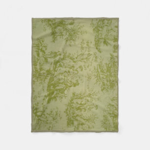 Toile Traditional print Fleece Blanket