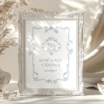 Toile Vintage Chinoiserie How many candies Poster<br><div class="desc">Toile Vintage Chinoiserie How many candies Poster
Matching items available.</div>