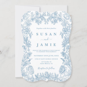 Toile Wedding invitation