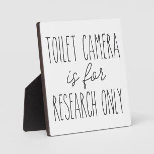 Toilet Camera Farmhouse Funny Bathroom Sign Plaque