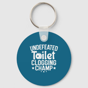 Toilet Champion Undefeated Clogging Key Ring