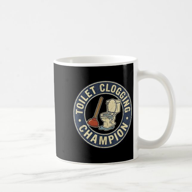 Toilet Clogging Chamon  Coffee Mug (Right)