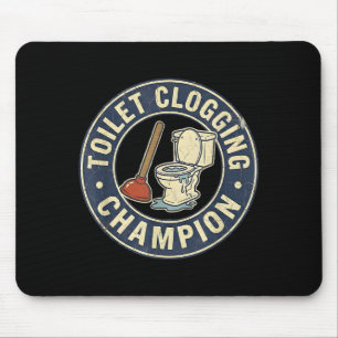 Toilet Clogging Chamon Mouse Pad