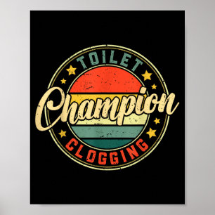 Toilet Clogging Chamon Poster