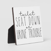Toilet Farmhouse Funny Bathroom Sign Plaque