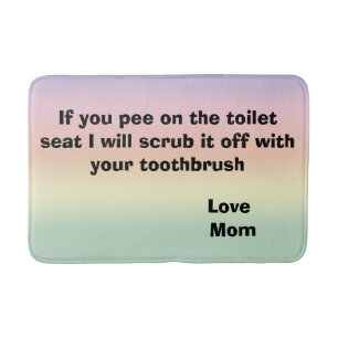 Toilet Humour  Bath Mat