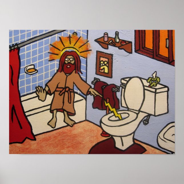 Toilet Jesus Poster (Front)