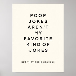 Toilet joke art canvas print