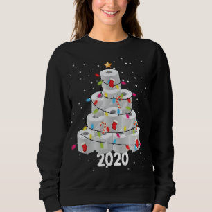 Toilet Paper Christmas Tree Ugly Christmas Family  Sweatshirt