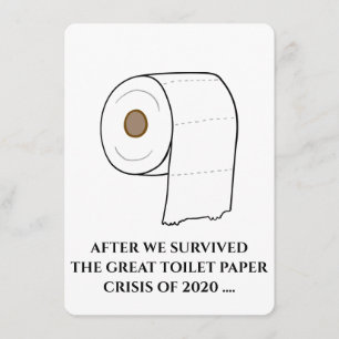 Toilet Paper Funny Groomsman proposal Invitation