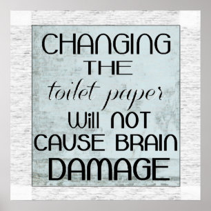 toilet paper humour poster