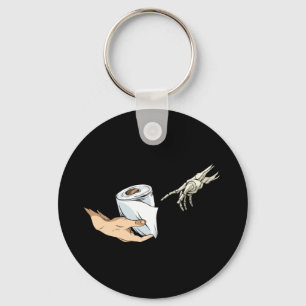 Toilet Paper Pandemic Art Key Ring