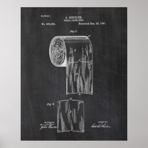 Toilet Paper Patent Poster