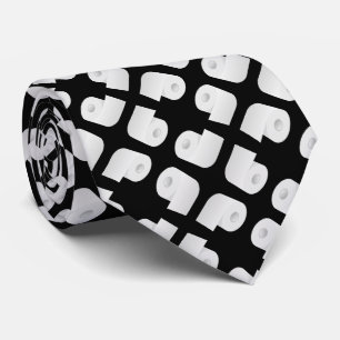 Toilet Paper Pattern Tie