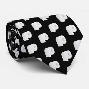 Toilet Paper Pattern Tie