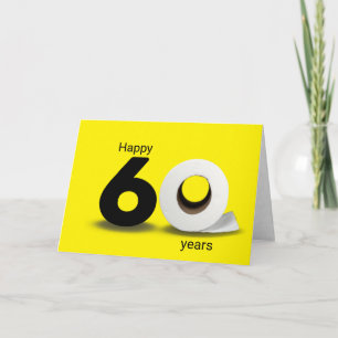 toilet paper roll 60th birthday card