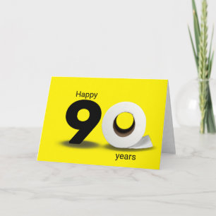 toilet paper roll 90th birthday card